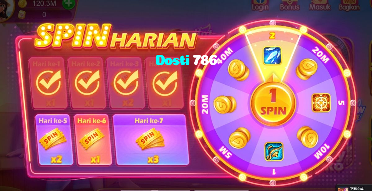Dosti 786 casino presented on mobile device in Pakistan with slots and live games